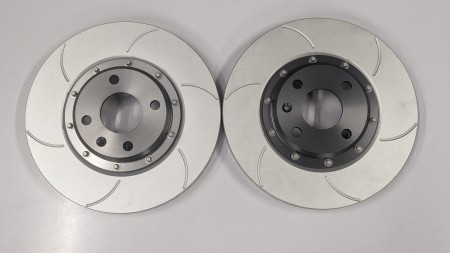 S2 Alloy Belled Grooved Brake Discs ( Curved Vane)