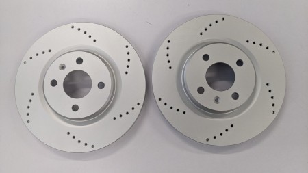S2/S3 4 Cyl Drilled Brake Discs (curved vane) 