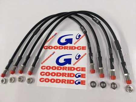 Goodridge Braided Brake Hose Kit for all 4 cylinder models of Elise and Exige, VX220, Europa, 340R, 2Eleven Etc
