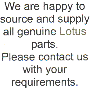 All Genuine Lotus parts available