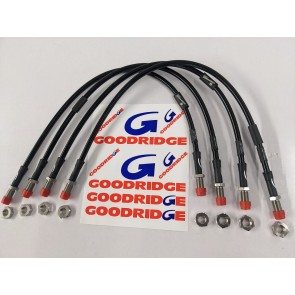 Goodridge Braided Brakes hose Kit for all 4 cylinder models of Elise and Exige, VX220, Europa, 340R, 2Eleven Etc