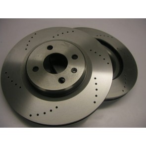 S2/S3 4 Cyl Drilled Brake Discs (curved vane) 