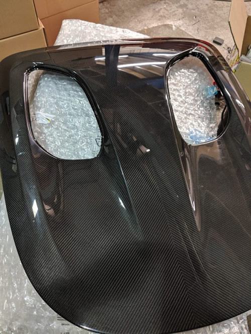 Carbon fibre Elise engine cover