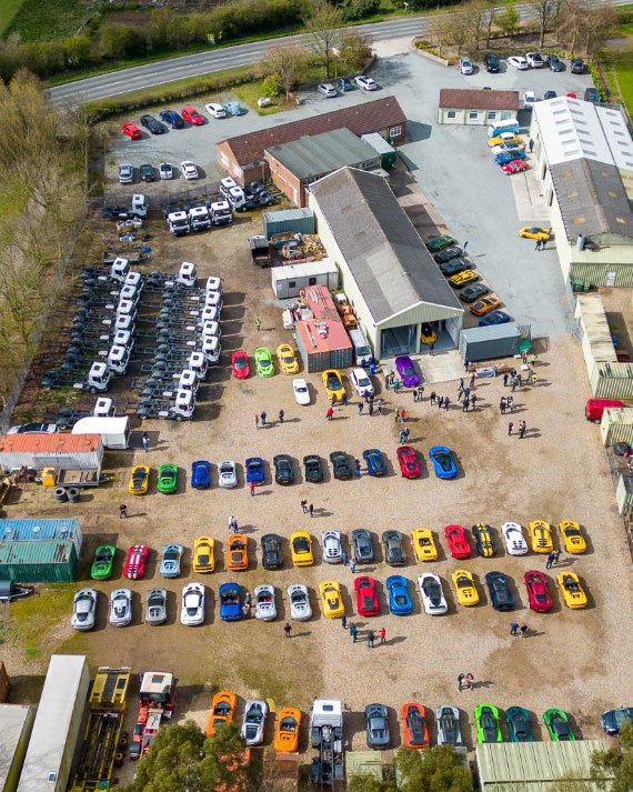 Seriously Lotus open day 2023 drone shot